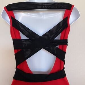 Zinga Bodycon Sexy Back Dress size S EUC